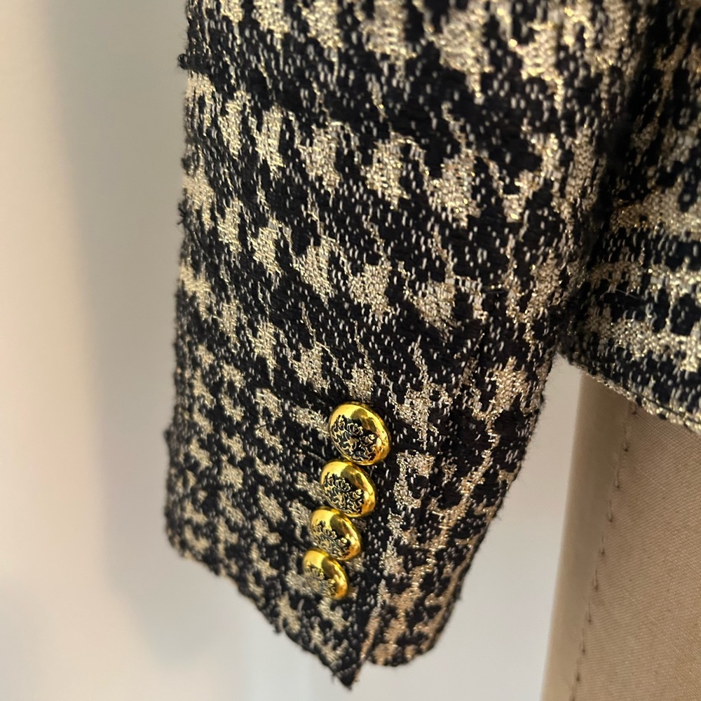 SOLD Smythe Hutton Blazer 2 duchess gold black lurex - Picture 8 of 16